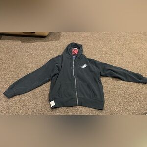 EUC! Cuffy Cape Cod Men's XL Black Zip-Up Hoodie with Logo